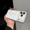 Luxury Frame Heat Dissipation CD Feather Pattern Phone Case For iPhone 17 Pro Max 16 14 15 Pro Camera Protection Back PC Cover
