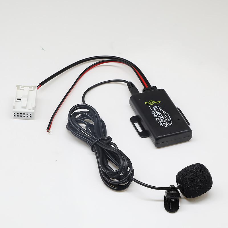 Compatible Peugeot Citroen RD4 Bluetooth AUX Audio Cable 12-Pin Plug Radio Adapter