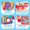 Hahaland Baby Toys 6-12 Months Montessori Sensory Tissue Box, Colorful Fabric Tabs Sensory Motor Skills Learning Toy for Boys Girls Gifts