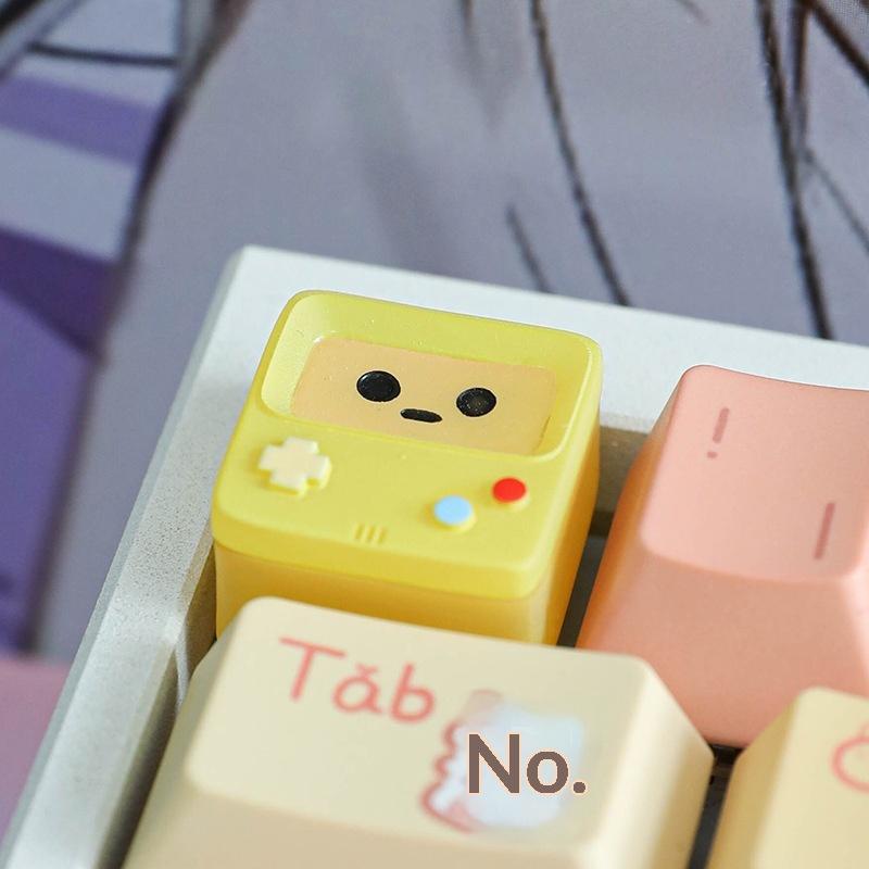 1Pcs Kawaii Esc Replacement Keycap Single Resin Retro Game Console Translucent Keycaps Arcade Mechanical Keyboard Accessory