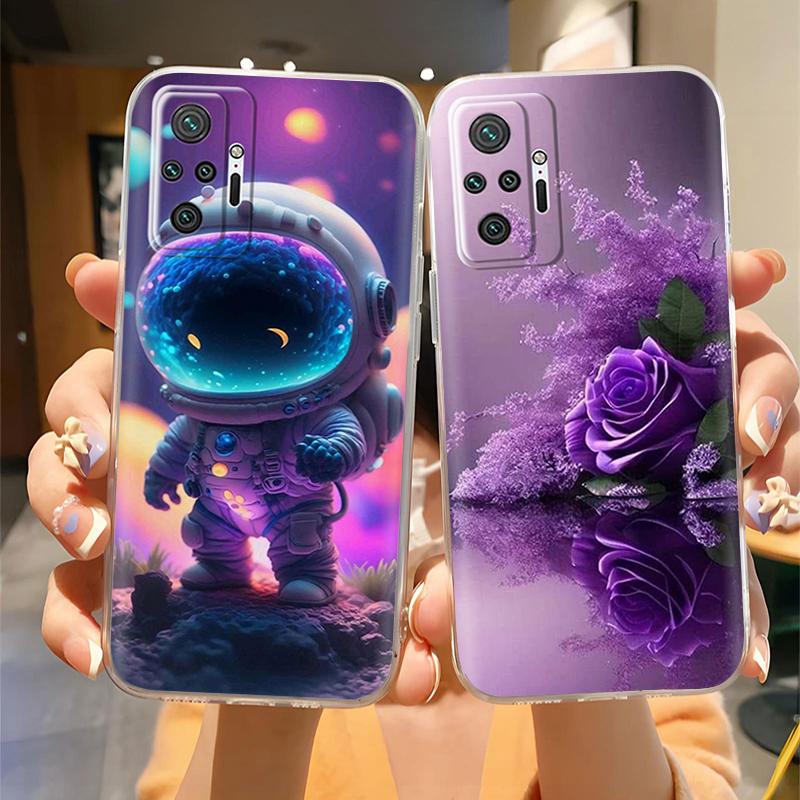 For Xiaomi Redmi Note 10 Pro Case Painting Soft TPU Clear Silicone Anti Drop Back Cover For Redmi Note 10 Pro Phone Cases Funda