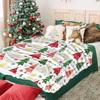Christmas Blanket Snowflake Gnome Santa Claus Xmas Tree Throw Blanket for Couch Lightweight Soft and Warm for Sofa Bed