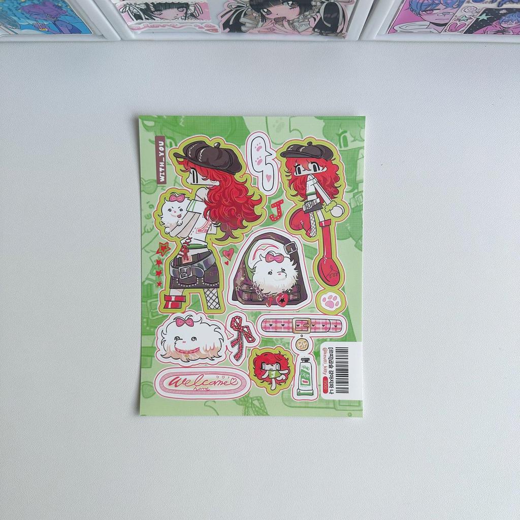 Korean Style Anime Stickers: Cute Cartoon Girl & Cool Boy Characters for Creative Journals