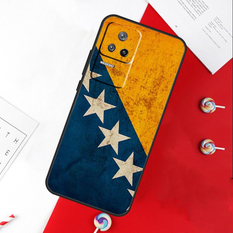 Bosnia and Herzegovina Flag Cover For Xiaomi 15 Ultra 13 14 11T 12T 13T 14T Pro POCO X7 Pro X3 X5 X6 M6 F5 F6 Pro Case