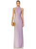 Hot-Selling Floral Halter Backless Sleeveless Gown: Sexy, Slimming, Elastic Evening Dress