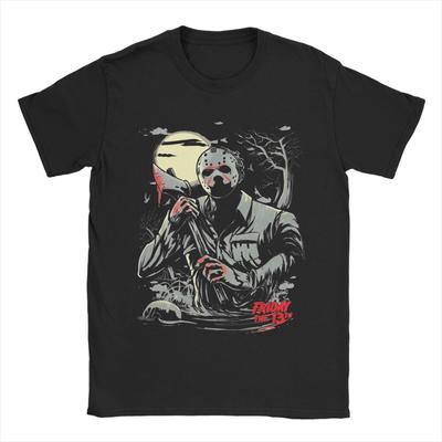 Jason Voorhees Friday 13th  T Shirt Friday 13th Pure Cotton Clothing Funny Short Sleeve Round Neck Tees 4XL 5XL 6XL T-Shirt