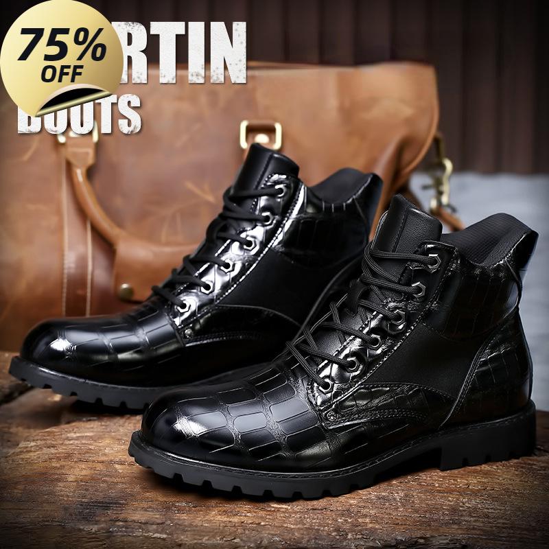 

Брендовые мужские ботинки с сетчатым узором на квадратном каблуке, мужские ботильоны, дизайнерская роскошная кожаная обувь для мужчин, модные мотоциклетные ботинки 47