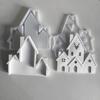 Detailed Christmas Castles Decorations Mold Sturdy Silicone Castles Decors Mold For Crafting Christmas Castles Figure