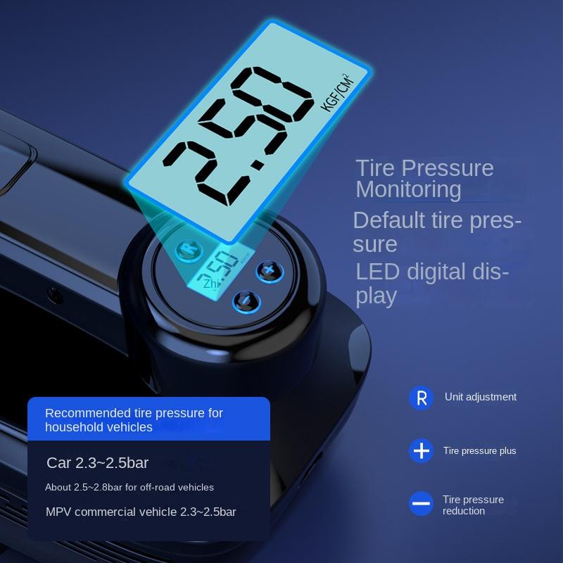 Car Vacuum Cleaner Wireless 4-in-1 High Power Suction Emergency Air Pump Wireless Car Air Pump