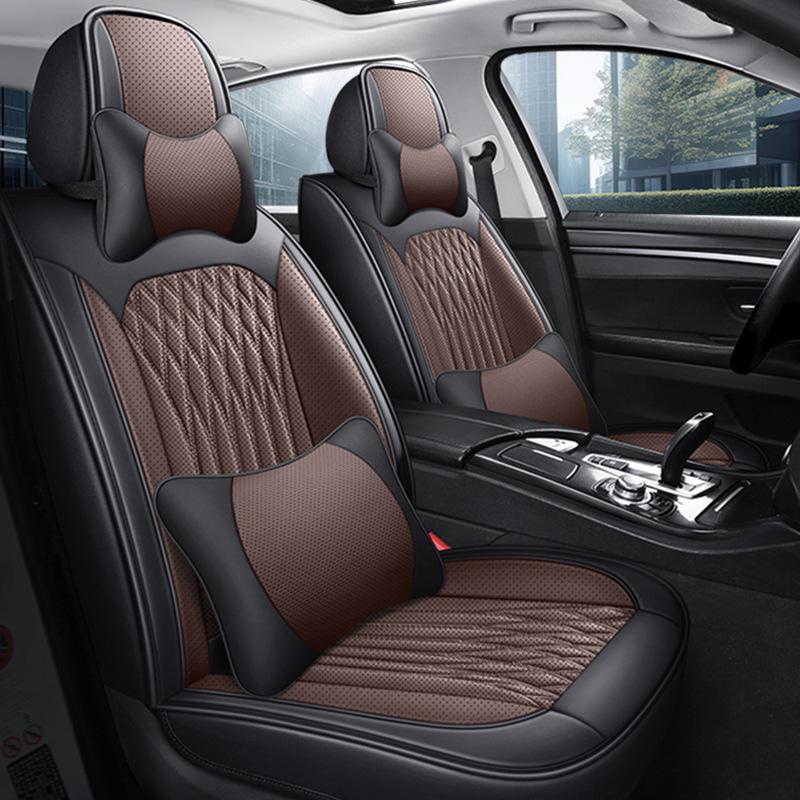 2026 All-Season Full Leather Universal Car Seat Cushion