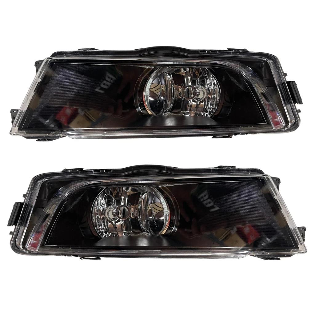 Fog Lamp Set For Skoda Octavia Black (Halogen) Yellow 2013-2018