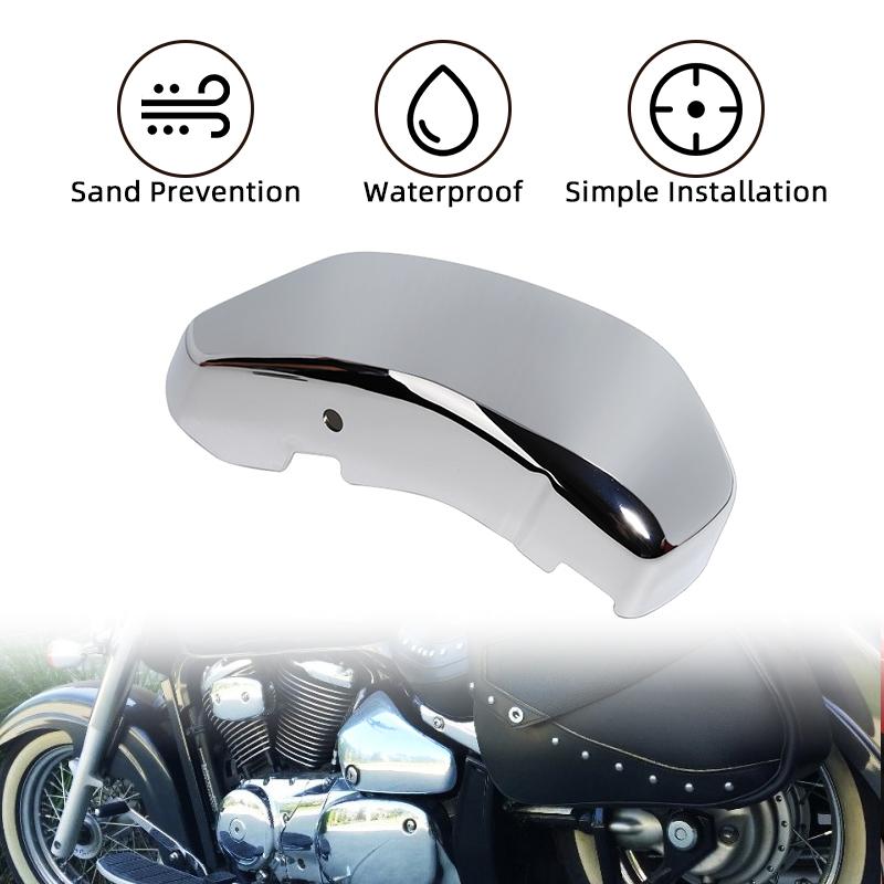 For Suzuki Boulevard Voluisa C50 VL400 VL800 2005-2017 Motorcycle Battery Side Covers Fairing Guard Protector Chrome Motocross