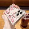 Floral Print Clear Slim Shockproof Case For iPhone 16 Pro 16E 15 Pro Max 14 13 12 11 Anti-Fall Soft Silicone Transparent Phone Cover