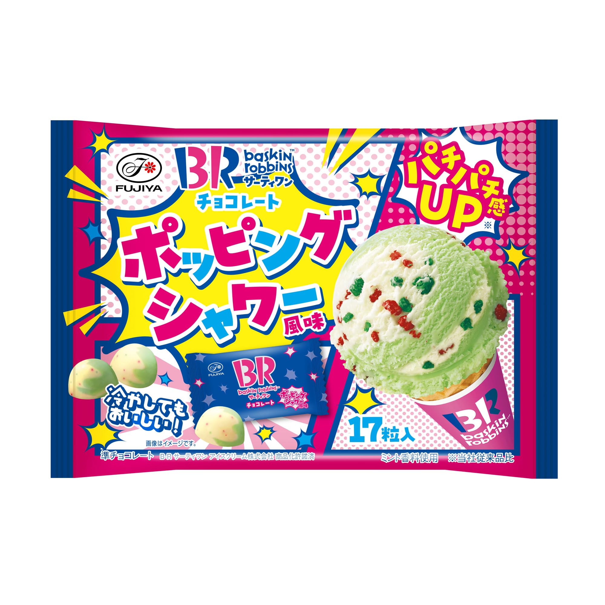 

Fujiya Baskin-Robbins Шоколад (Взрывающийся вкус душа) Пакеты, 17 штук x 18 пакетов
