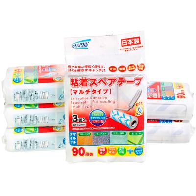 Adhésif japonais froissé de rechange 3 rouleaux x 6 total de 18 ruban adhésif ruban de remplacement, multi-type [revêtement complet/90 tours] paquets, rouleaux,