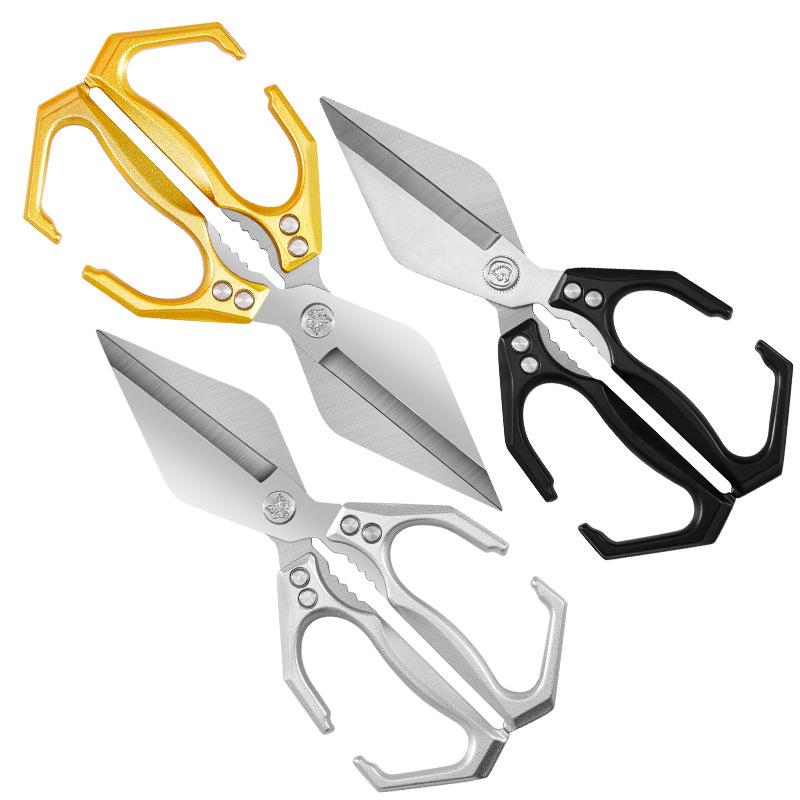 Multi-functional Kitchen Shears: Powerful Large Scissors for Chicken, Duck, Goose Bones