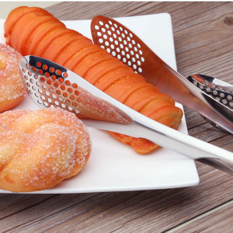 HANYANG Hohler, verdickter Edelstahl-Lebensmittelclip, Grillclip, gebratenes Steak, multifunktionaler Brotclip