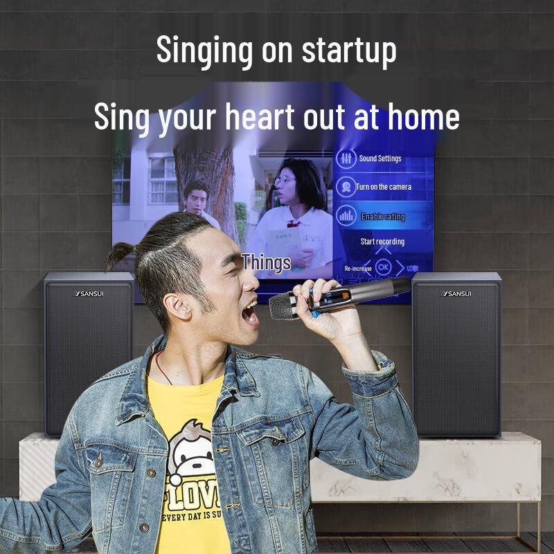 Shanshui H5 Home KTV Wooden Bluetooth Speaker for TV & PC