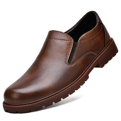 Spring Handmade Mens Fashion Loafers Male Comfortable Walking Luxury Brand Dress Footwear Men Genuine Leather Mens Slip On Shoes