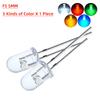 10/20/100PCS LED Transparent Round 3MM 5MM Super Bright Water Clear Green Red White Yellow Blue Light LED Bulbs Emitting Diode