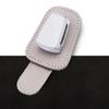 Car glasses clip leather alloy can be noted for custom LOGO car accessories