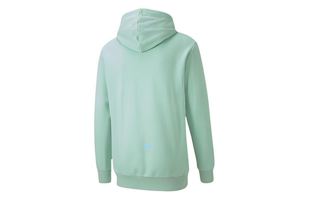 PUMA Sweatshirts Men's Verdant Green Hooded Moderate Regular 595907-32