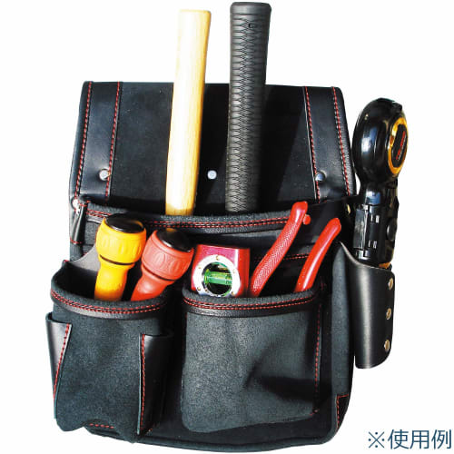 SK11 (SK11) Gusseted Leather Nail Bag BL with Sumitsubo Holder SMK-3M