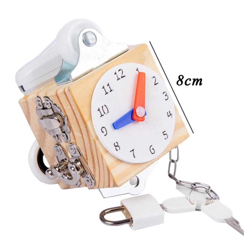 

Детский Монтессори Бизи Куб Деревянные Игрушки Отпирание Винта Часы Навыки Жизни Доски Развивающие Сенсорные Игрушки Тренировка Мелкой Моторики