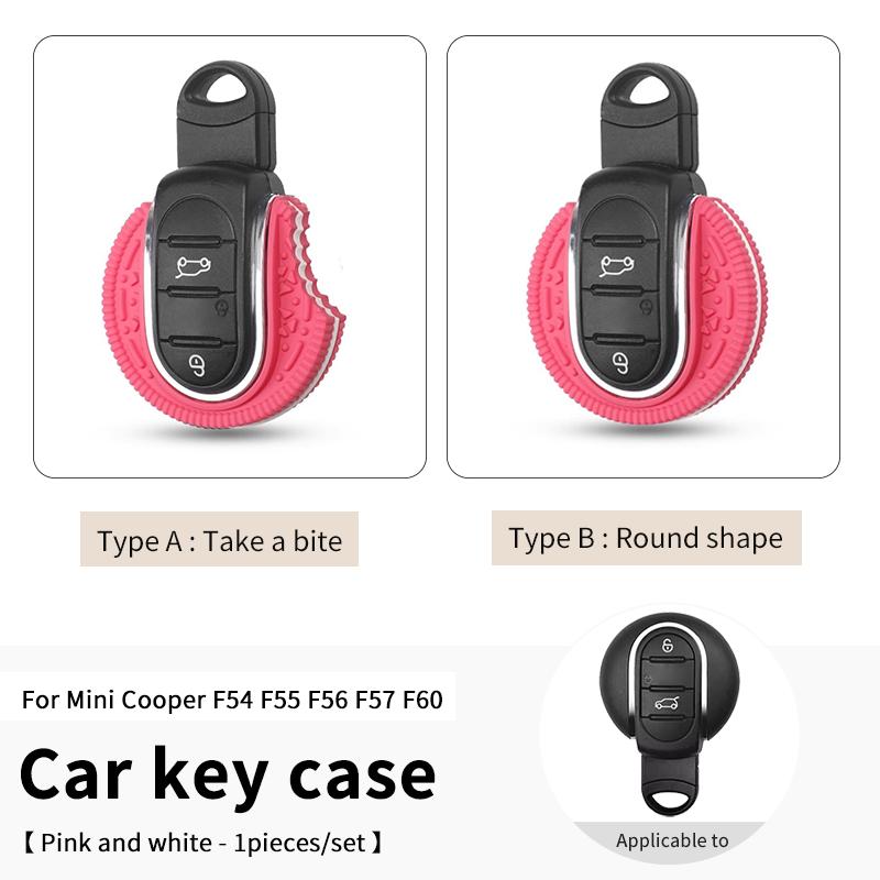 Car Key Case Shell Keychain Decorative For Mini Cooper F56 F55 F57 F54 F60 Countryman Auto Key Protection Car Accessories