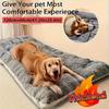 Winter Warm Velvet Thickened Large Dog Bed and House Mat
