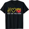 Macaroni and Cheese Lover Peace Love Mac And Cheese T-Shirt