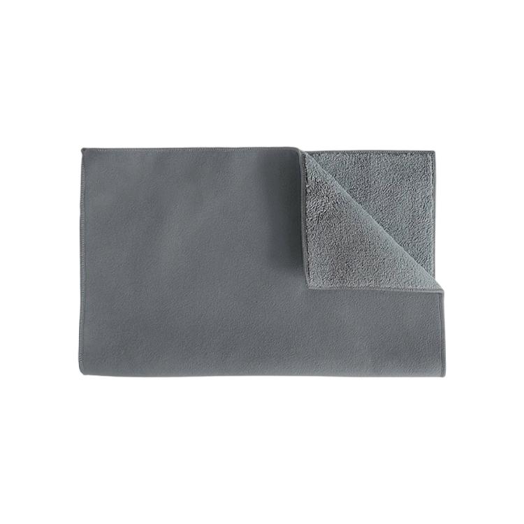 

Soft Thickened Auto Drying Towel Rapid Water Absorption For Interior Exterior Care Suedes Car Wash Towel сірий колір