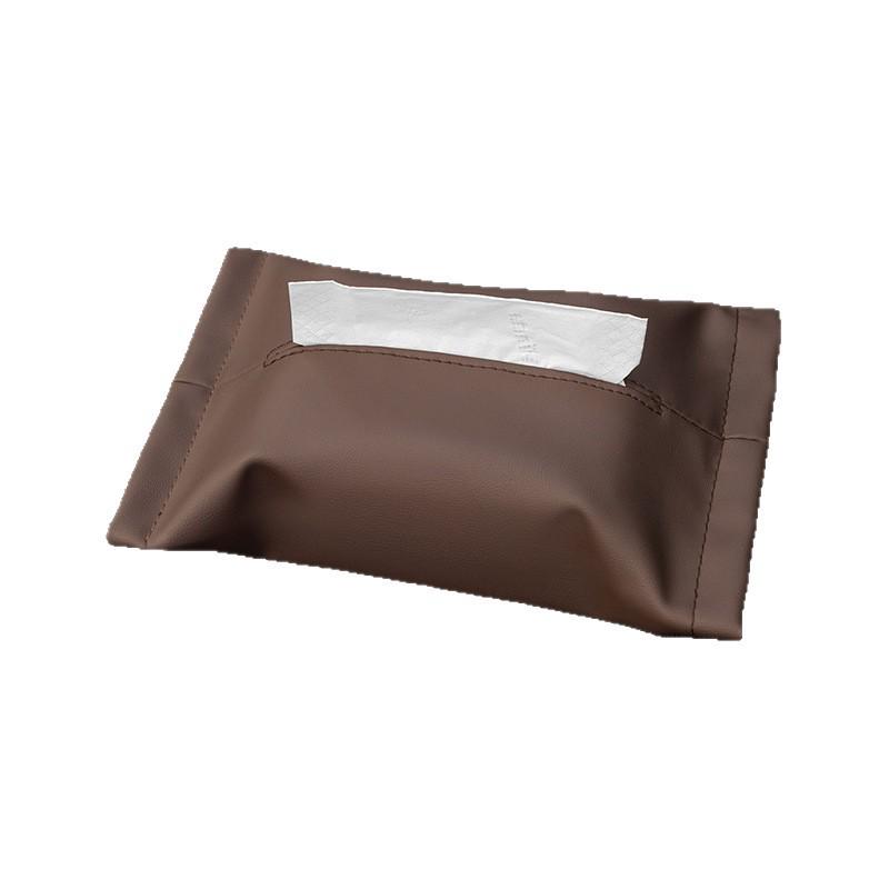 Ultra-Fiber Leather Car Tissue Box: Hanging Armrest or Fixed Interior Tissue Holder