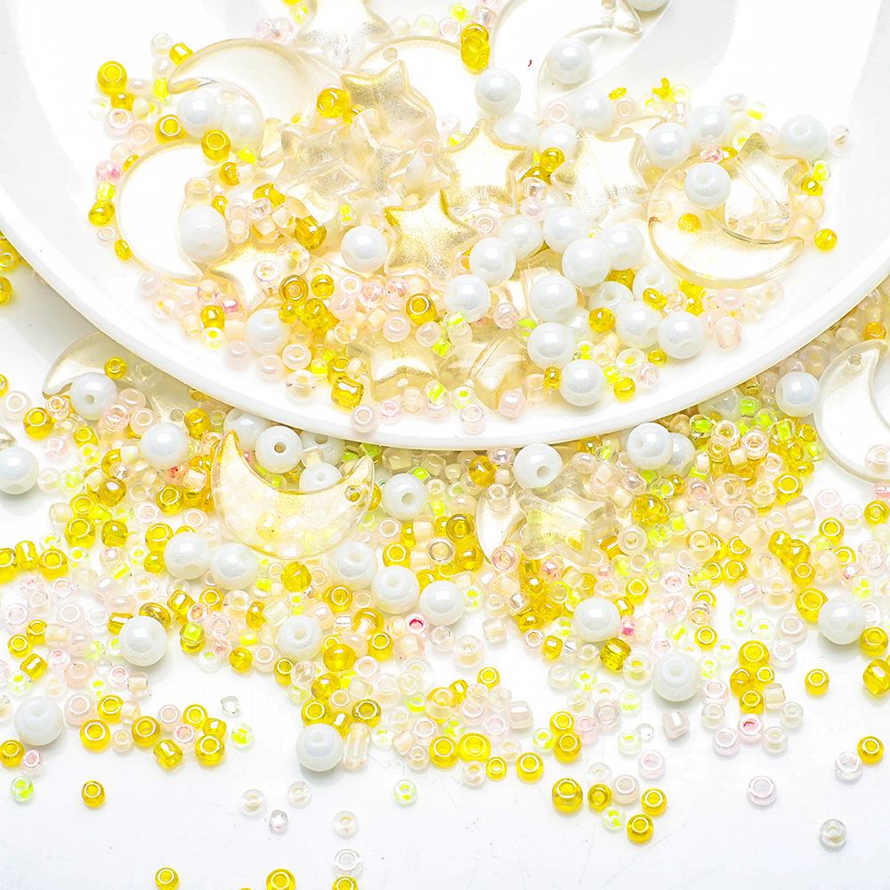 Star Moon Light Bead & Seed Bead DIY Jewelry Set for Earrings, Bracelets & Necklaces
