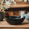 Kiln Change Ingot Big Bowl Retro Ceramic Bowl Household Bowl Vegetable Bowl Salad Bowl Restaurant Tableware Noodle Bowl Soup Bowl