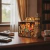 Miniature Room Scene Layered Wood DIY Wooden Model Toy Illuminated 3D house