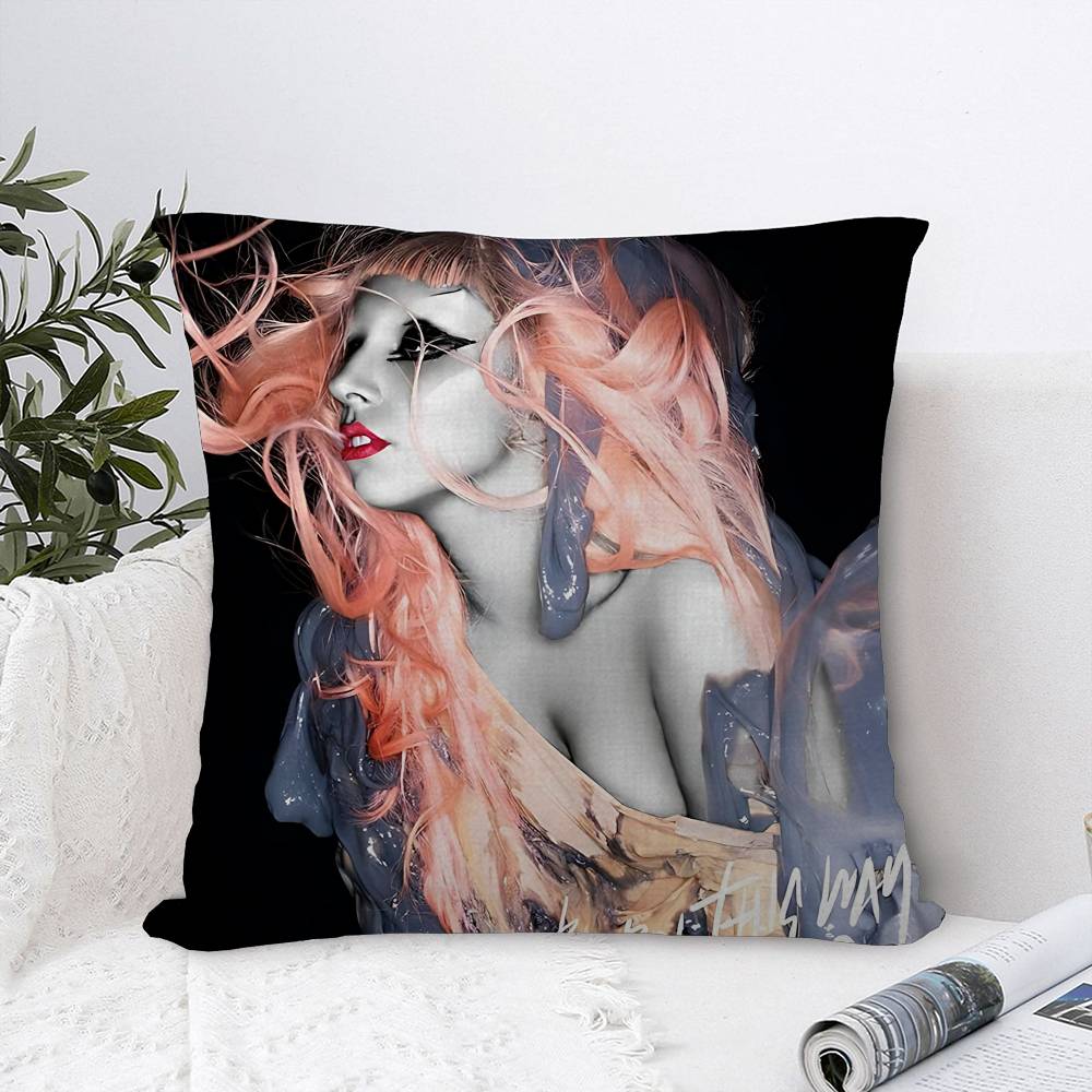Caldo L-Lady Cantante G-Gaga Cuscino Regali Arredamento Ufficio Casa Camera da Letto Divano Copricuscino Auto Custodia 45x45cm