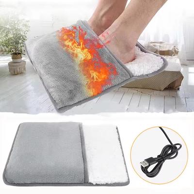 Winter Electric Foot Heating Pad USB Household Feet Warmer Heater Soft Plush Thermal Blanket Foot Warming Mat for Home Office