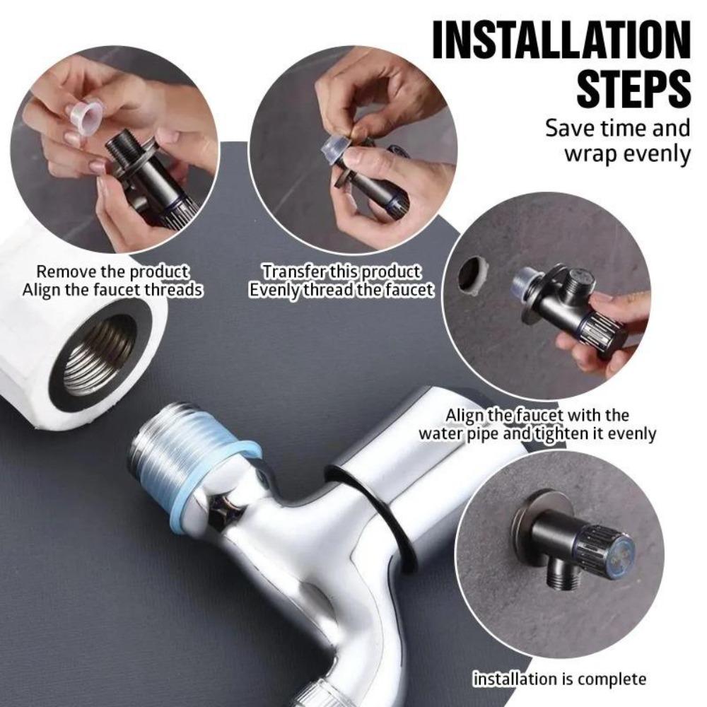 Faucet Leak-proof Sealing Gasket Valve Threaded Pipe Hose Washer Silicone Raw Belt Seal O Ring for Plumbing Plug Prevent Leakage