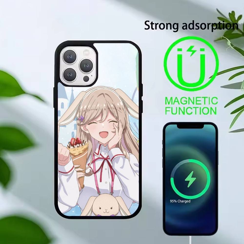 Watanare Anime Phone Case For iPhone17,16,15,14,13 Plus,Pro Max Magnetic For Magsafe Wireless Charging