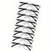 8pcs Rectangular Reading Glasses Vintage Stylish Presbyopic Glasses for Men And Women