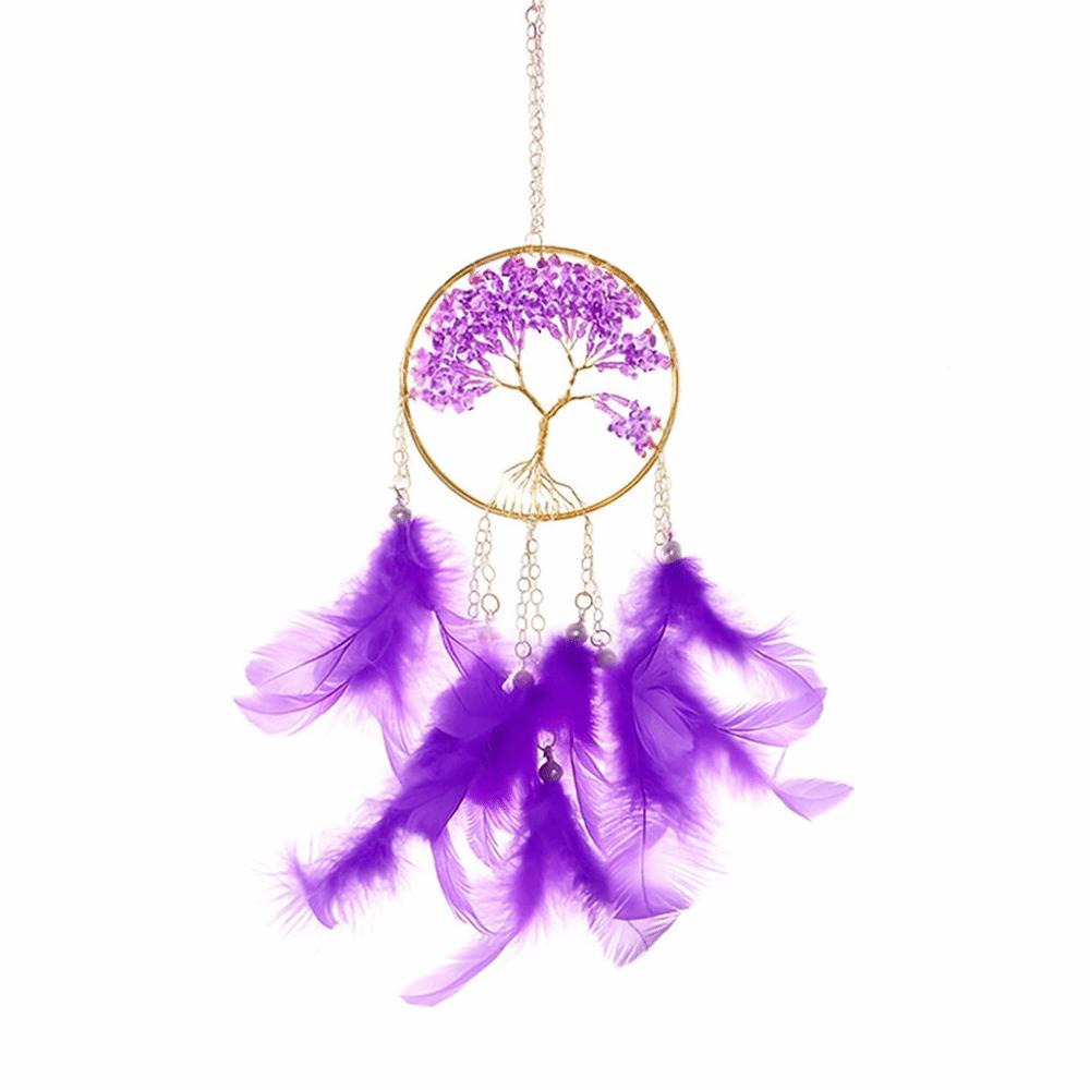 

Подвеска Ловец снов в форме дерева Разноцветные подвесные ловцы снов Настенные украшения Спальня фиолетовый
