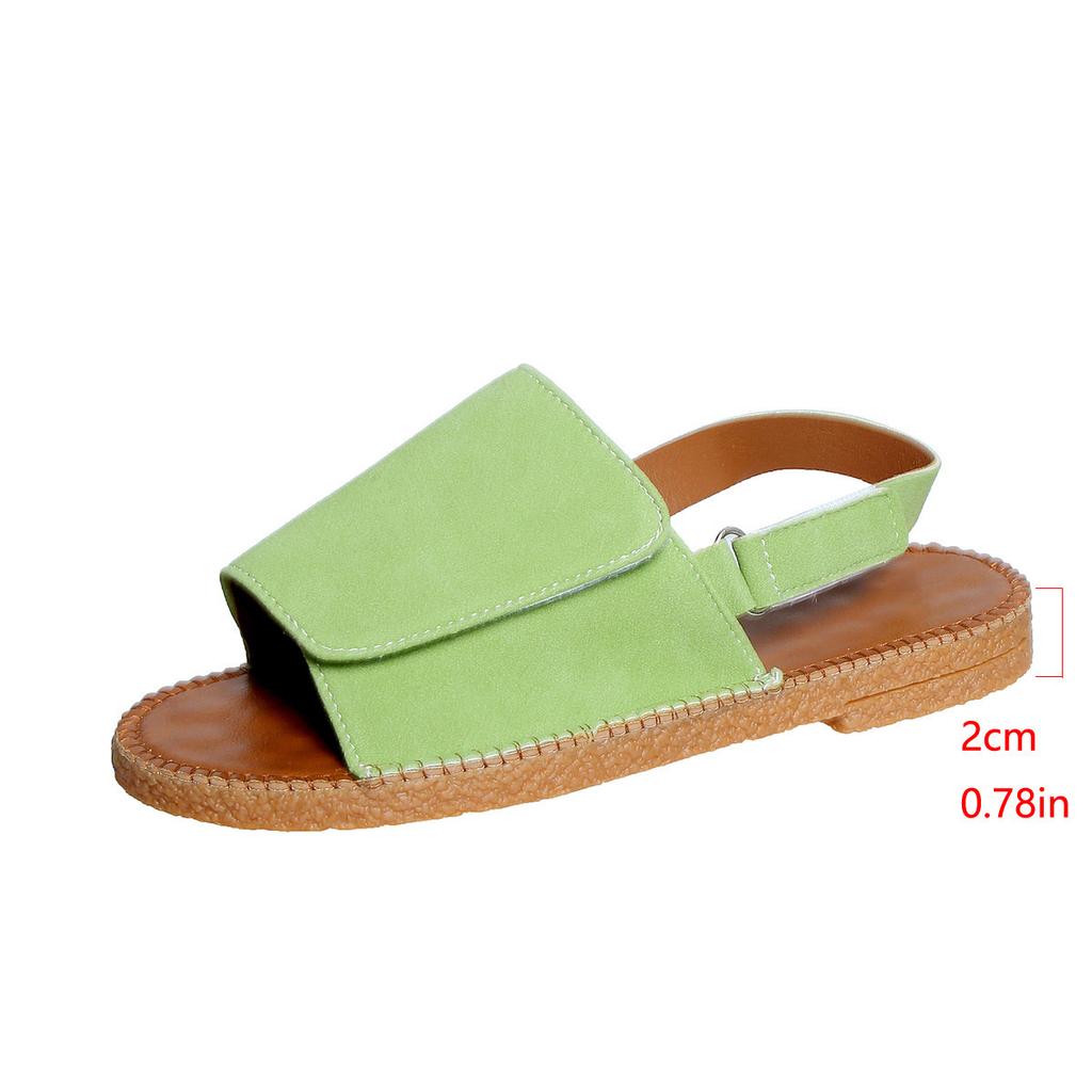 Summer Flat Outerwear Sandals, Lightweight and Comfortable Pointed-toe Beach Sandals for Women