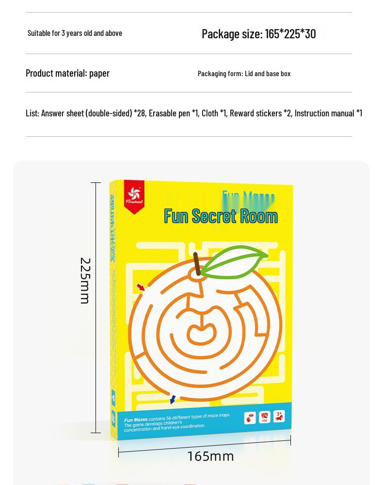 Pinwheel Maze Training Book: Spot Differences & Pen Control Games for Kids