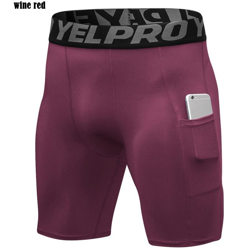 Pantaloni Sportivi da Uomo Aderenti Corti Pantaloni da Basket Pantaloni Fitness Senza Piedi Pantaloncini a Compressione da Corsa