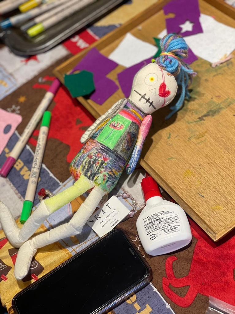 Leinwand Puppe Stegosaurus Mittel 13x18x6cm (Geeignet zum Schreiben auf farbigem Papier, Geschenk, Kunstworkshop, Präsent, Genesungswunsch, Feier)