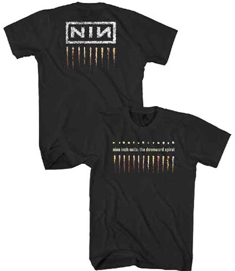 Nine Inch Nails-Downward Spiral mit Rückendruck Schwarz T-Shirt