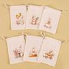 6Pcs Easter Linen Gift Bag Bunny Candy Cookie Packing Bag Spring Easter Party Favor Supplies Kids Candy Gifts Easter Decor 2026