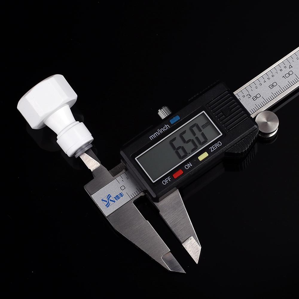 Fit 1/4" 6.35mm OD Tube X 1/2" BSP Female POM Quick Fitting Connector For Aquarium RO Water Filter Reverse Osmosis System