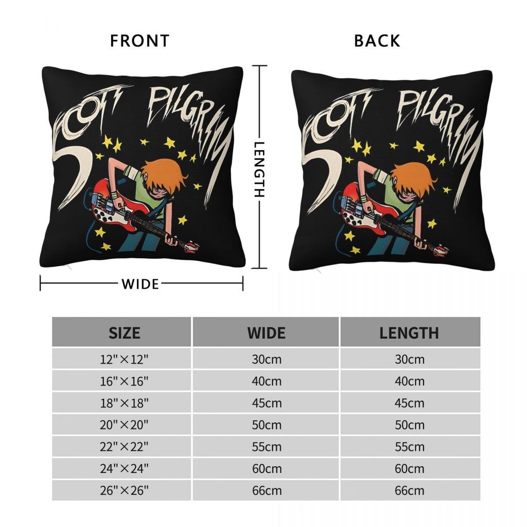 Soft and Sweet Bedroom Scott Pilgrim Vs. The World: The GameDecoration Pillowcase Accessories Pillow Cover Square Multi Size